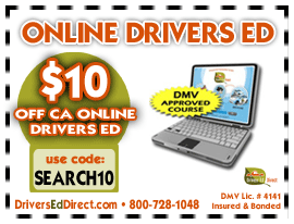 Save $10 off CA Online Drivers Ed