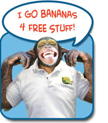 I go bananas for free stuff!