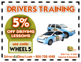Save 5% off Driving Lessons