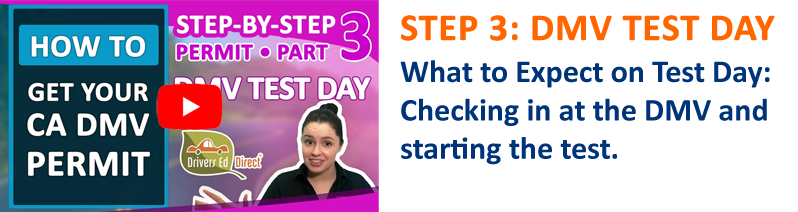 Part 3 - What to Expect on Test Day: Checking in at the DMV and starting the test.