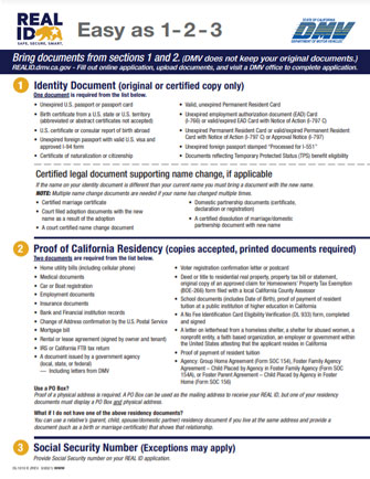 REAL ID Documents
