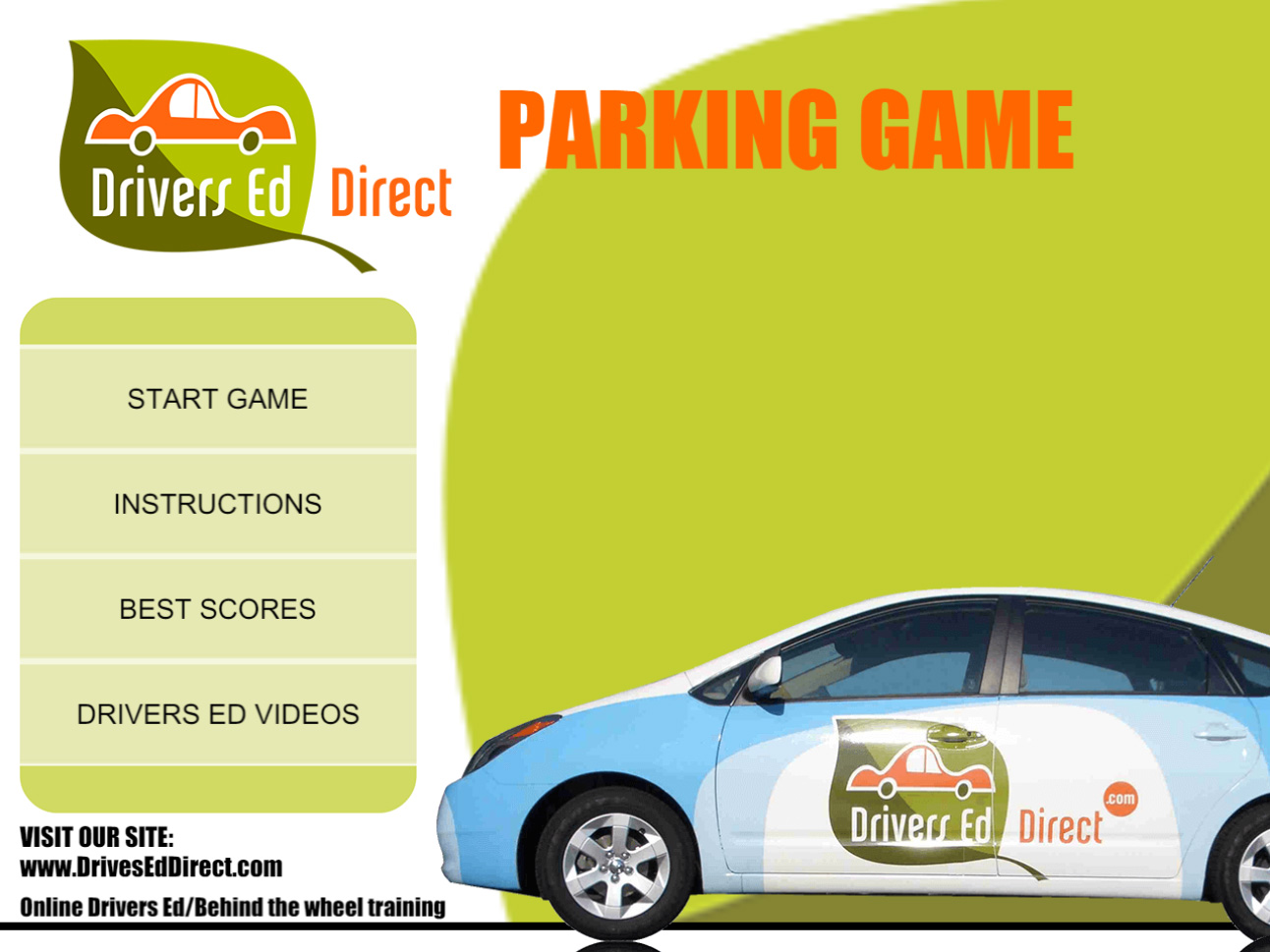 Learn To Park Free Drivers Ed Game Online Courtesy Of Drivers Ed Direct