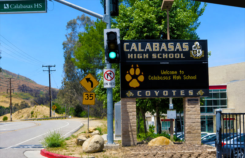 Calabasas High School campus