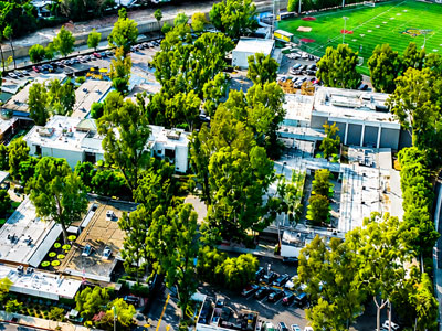 CHS school grounds in Studio City, California
