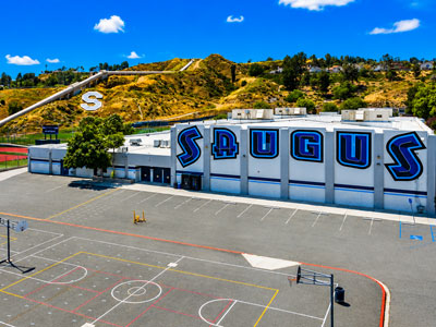 SHS school grounds in Santa Clarita, California