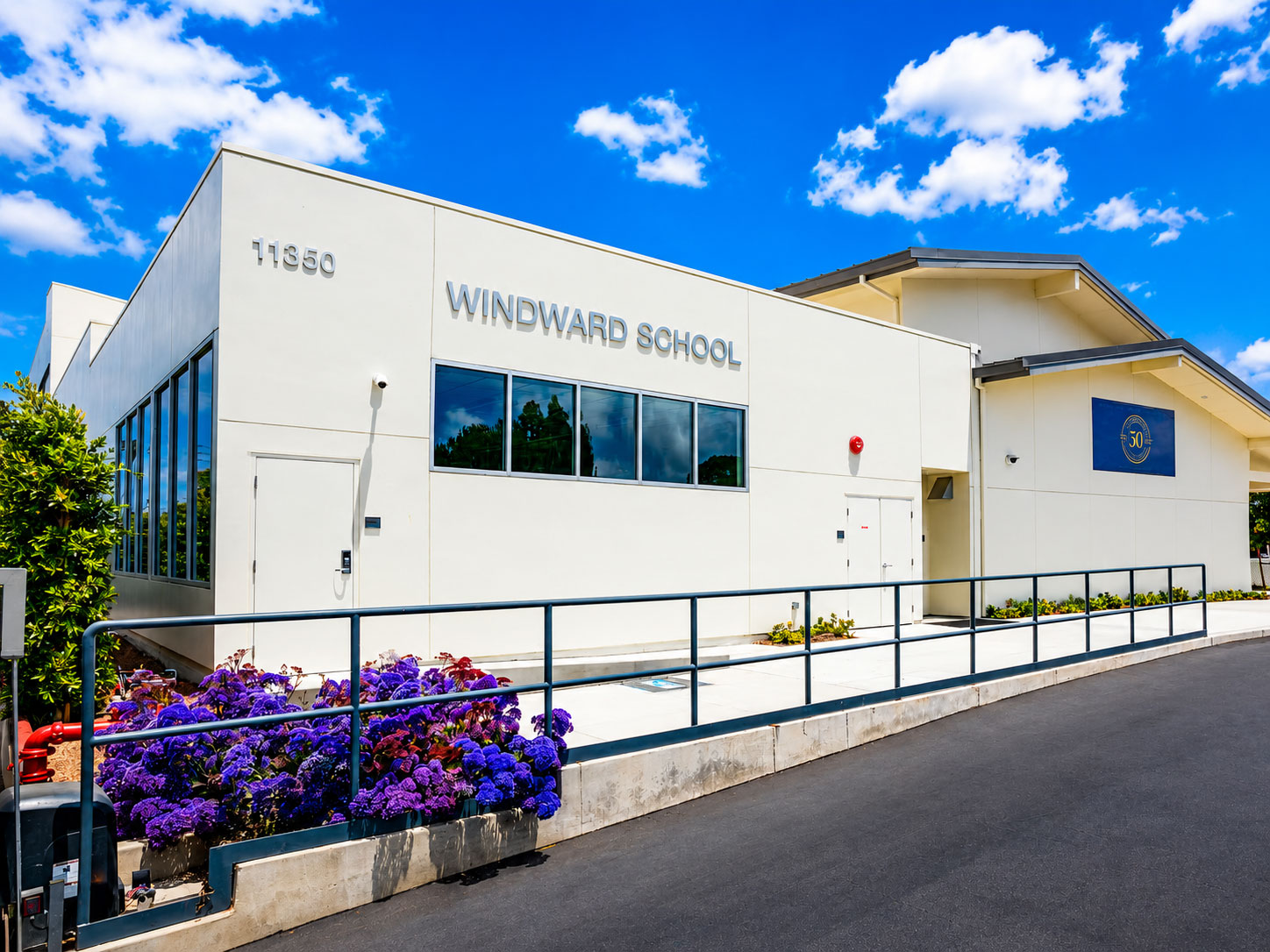 Windward school grounds in Los Angeles, California