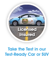 Our cars will ensure your child will be able to take their test.