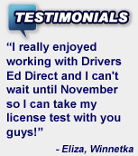 Happy Customer Testimonial - DMV Drive Test