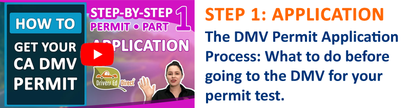 Part 1 - The DMV Permit Application Process: What to do before going to the DMV for your permit test.
