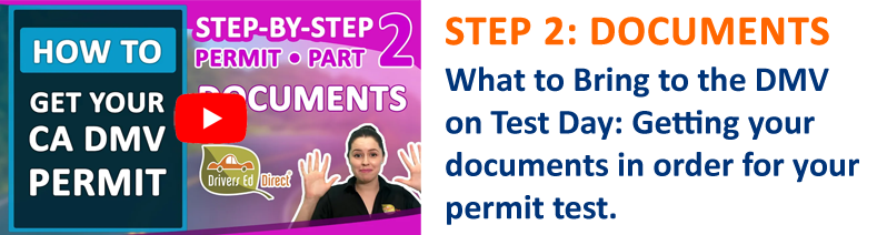Part 2 - What to Bring to the DMV on Test Day: Getting your documents in order for your permit test.