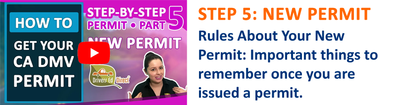 Part5 -  Rules About Your New Permit: Important things to remember once you are issued a permit.