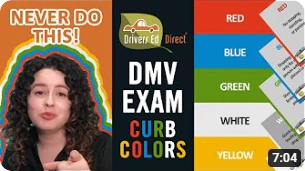 Video for Curb Color DMV Test Questions