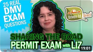 Video for Sharing the Road DMV Test Questions