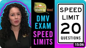 Video for Speed Control DMV Test Questions