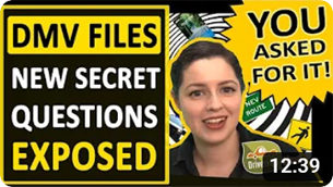 Video for Secret Undercover DMV Test Questions - Part 1